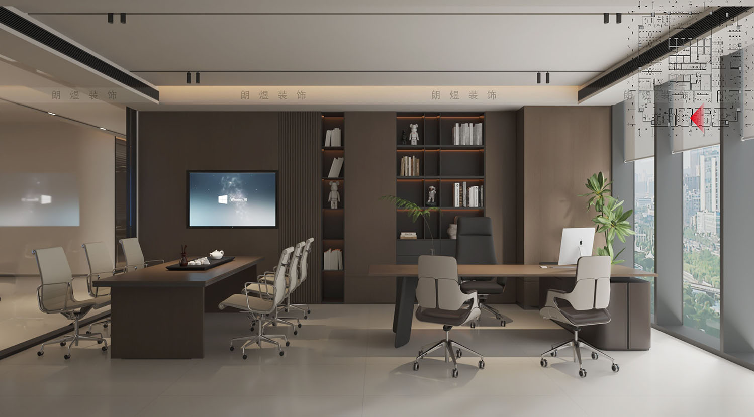 領(lǐng)導(dǎo)辦公室裝修效果圖/1
